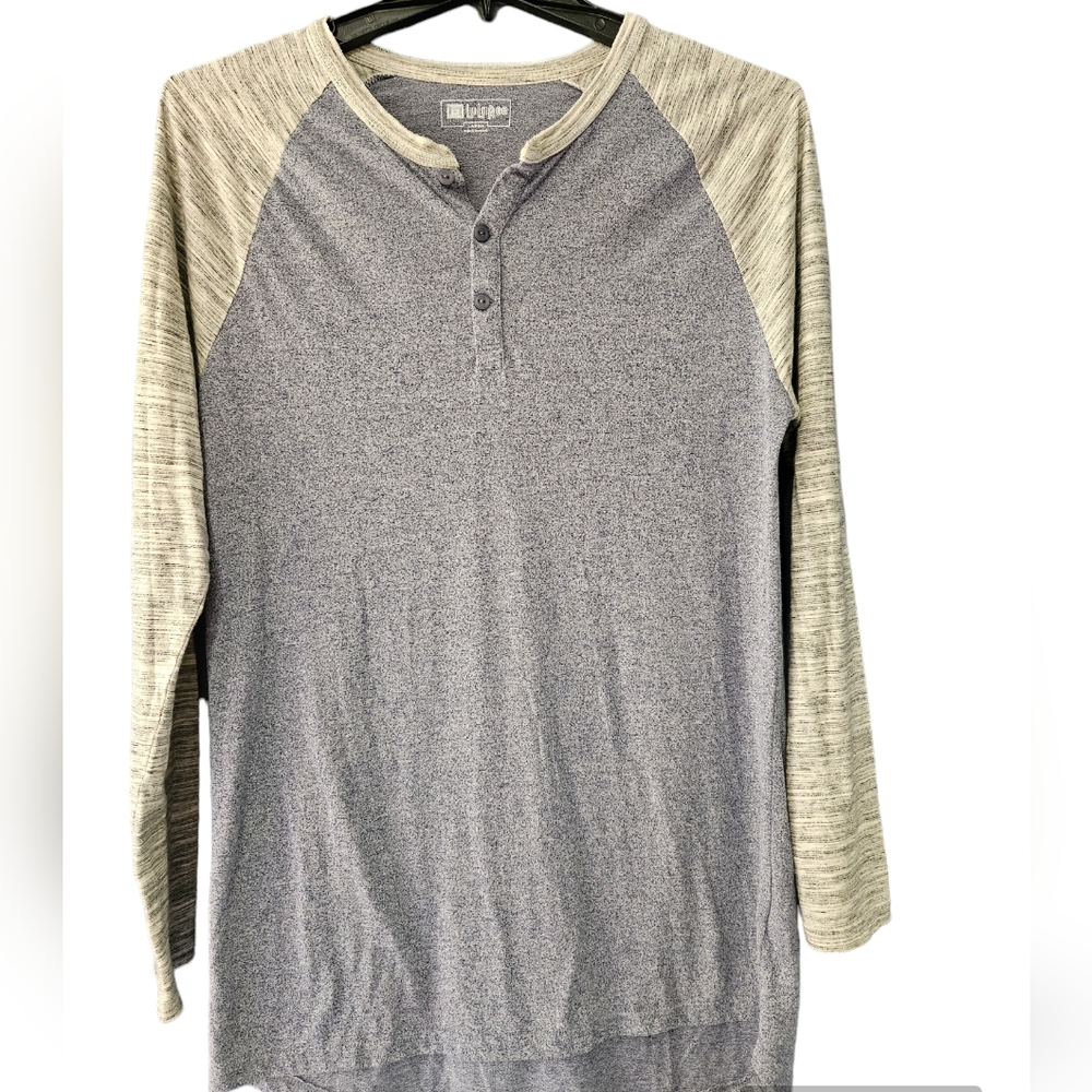 LuLaRoe- Men's long sleeve pullover t-shirt size L - Picture 1 of 7